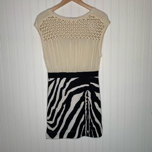 Free People zebra print sheath dress size XS